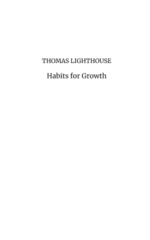 Habits for Growth