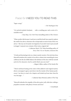 I Need You to Read This