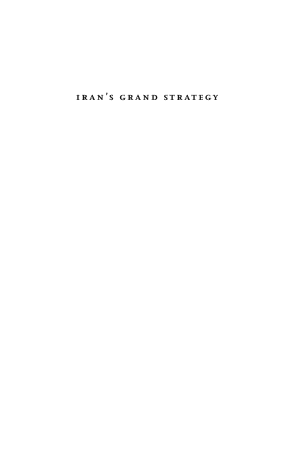 Iran's Grand Strategy