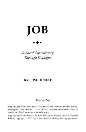 Job: Biblical Commentary Through Dialogue