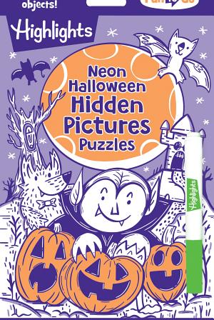 Neon Halloween Hidden Pictures Puzzles