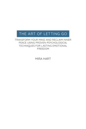 The Art of Letting Go