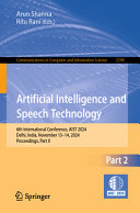 Artificial Intelligence and Speech Technology