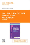Elsevier's 2025 Intravenous Medications - E-Book